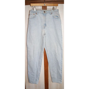 VTG Levi's 550 Jeans Womens L Light Wash PXR4R Relaxed Fit Tapered Leg High Rise